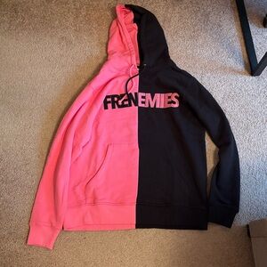 Teddy Fresh Frenemies Pink and Black Hoodie